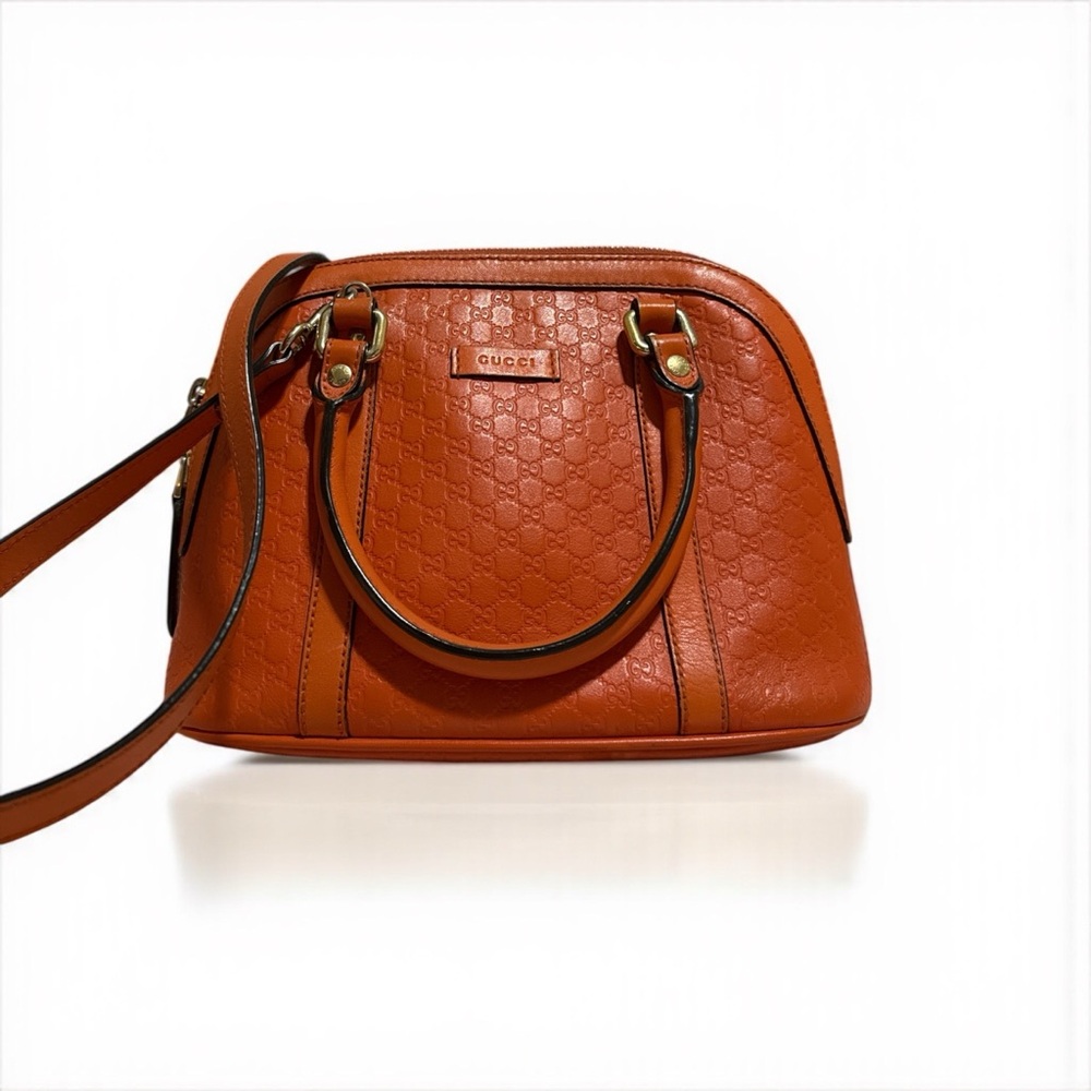 SOLD Gucci Soho Dome Orange Guccissima Calfskin Boston Bag